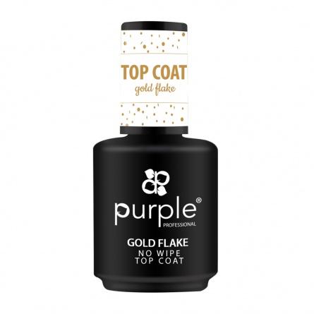 Top coat gold flake
